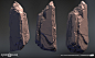God of War - Peaks Pass Rocks, Raul Aparicio : This is the majority of rock assets made for the inside of the mountain. The initial brainstorming and blockout models were made by Paul Coda. We played around in the viewport and tailored the rocks with spec