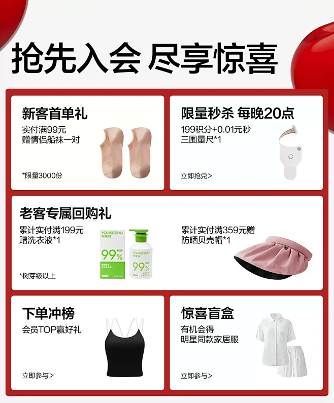 有棵树旗舰店（活动机制）