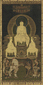 Buddhist triad: Sakya, Manjusri and Samantabhadra. 16th century. Kose Arishige. Japanese, Muromachi period.