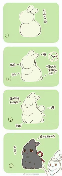ー柯小肥兔采集到动物简笔画