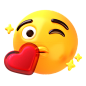 PNG素材：吹吻的脸