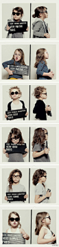 “法国黑帮”的儿童眼镜广告