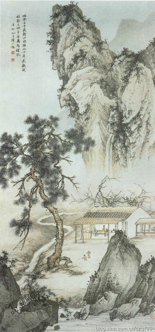 陈少梅——人物山水画欣赏 | 陈少梅（1909-1954），名云彰，号升湖，学省梅。湖南衡山人。擅长中国画。自幼随父学画、参加中国画学研究会 ...