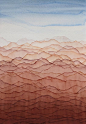 Original Watercolor HORIZON 11 15"X22" by Ashlee Jenna