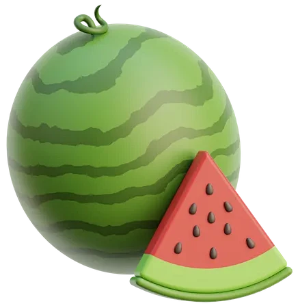 Watermelon 3D Icon-花瓣网