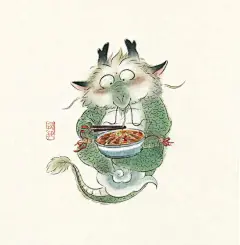 重庆插画师画出“吃货谷主”，遍尝天下美食！网友：看饿了！ : 重庆插画师画出“吃货谷主”，遍尝天下美食！网友：看饿了！,谷主,插画师,美食,火锅,毛血旺,重庆