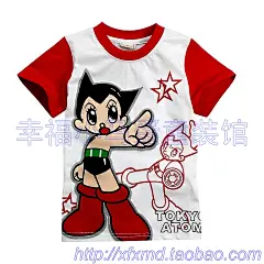 2012夏季新款铁臂阿童木外贸卡通男女童短袖纯棉T恤童装底价清仓-淘宝网