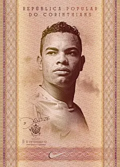 巴西科林蒂安足球俱乐部球星海报插画#采集大赛#