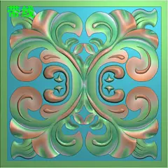 OYP236_精雕图灰度浮雕图雕刻洋花