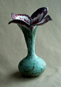 Ceramics-  top looks like a flower. very interesting: 