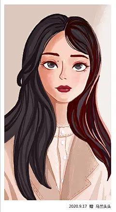 手绘头像插画，照片欧美风，真人画_星星之火123__插画师作品_涂鸦王国gracg.com