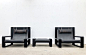 For sale: Pair of Brutalist armchairs by Sonja Wasseur, 1980s