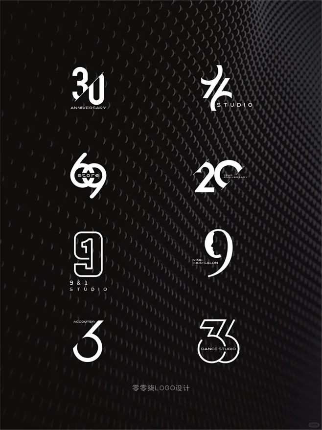 极简数字类型的logo可以这样设计 - 小红书-花瓣网