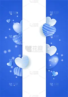 情人蓝爱心背景。为特殊的日子设计，妇女节，情人节，生日，母亲节，父亲节，圣诞节，婚礼，和活动庆祝活动