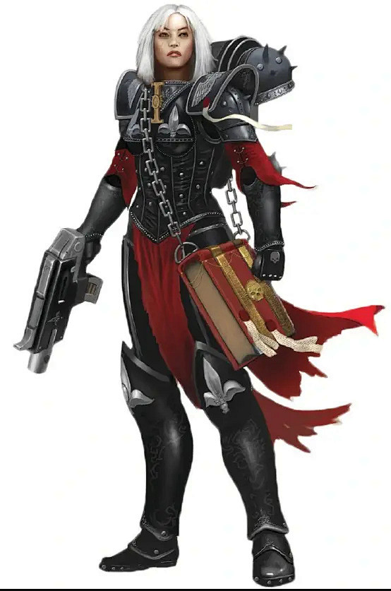 使用动力甲的战斗修女