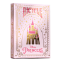 Bicycle Disney Princess 灵感扑克牌粉色或蓝色扑克牌(颜色随机)