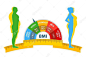 Weight loss bmi man and woman before and after diet and fitness fat and thin man and woman Premium Vector