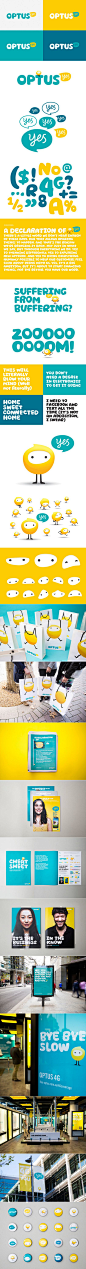 Optus Rebrand #identity #packaging #branding: 