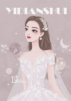 夜风向晚采集到人像插画
