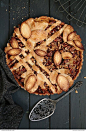 This Caramel,pear & pecan Lattice pie