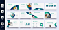 Professional corporate presentation slide template set