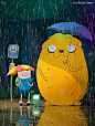 Adventure Time meets My Neighbor Totoro!