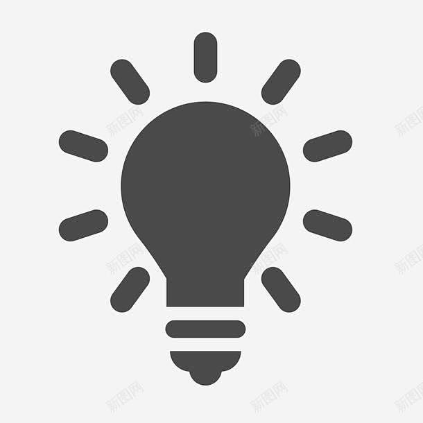 AI格式logo灯泡矢量图图标 UI图标 设计图片 免费下载 页面网页 平面电商 创意素材