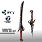 assassin speed blade 3d model obj fbx tga unitypackage uasset 1