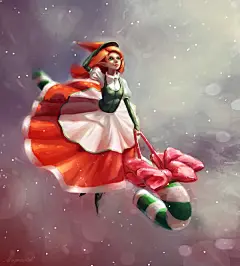 50个精美的冬天题材插画欣赏 #采集大赛#