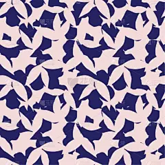 粉色,叶子,四方连续纹样,背景,蓝色,鸡尾酒,纺织品,复古风格,现代,糖果