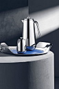 Making the perfect cup of tea or coffee is one of life's little pleasures so add a bit of Scandinavian flair to the ritual by using Georg Jensen's Helix collection of coffee and tea jug, milk jug, sugar bowl and tray. Danish duo Bernadotte & Kylberg’s