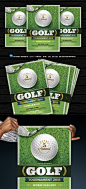 高尔夫活动比赛主题海报 Golf Flyer