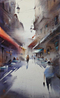 「俄罗斯画家Ilya Ibryaev作品」雾气，水面，光影，精准的表现力