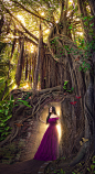 The Secret Doorway : I had the opportunity to shoot with my cousin and future-cousin-in-law in this gorgeous location in Key West! Check out my new blog post about how to add some magical fantasy lighting effects to your photos! :D www.robertcorneliusphot