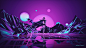 General 1920x1080 abstract Lacza low poly Retro style-微信公众号：米云影视--http://www.miyuen.cn