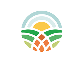 农产品简洁线条logo设计