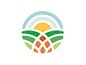 农产品简洁线条logo设计