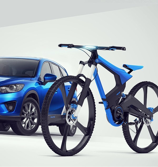 X-BIKE 可折叠碳铝山地概念自行车设...