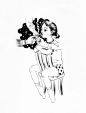pen ballpen girl tabacco