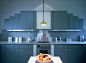 蓝色系厨房设计效果图—土拨鼠装饰设计门户