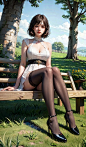 00027-40739515-masterpiece, the best quality, studio quality,extremely detailed cg unity 8k wallpaper,a beautiful girl, lace stockings, high he