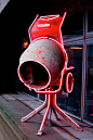 Artist: David Batchelor,  Pink Pimp Mix, 2006  Outside the Concrete Café at the Hayward Gallery, Southbank Centre, London