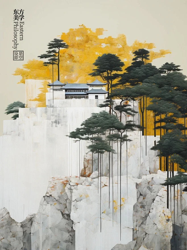 东方美学国画｜AIGC-花瓣网