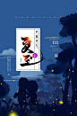 【源文件下载】 海报 夏至 二十四节气 夜晚 晚上 萤火虫 浪漫
