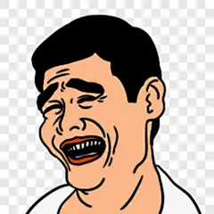 手绘苦笑无奈大笑人物表情包元素卡通手绘PNG图片➤来自 PNG搜索网 pngss.com 免费免扣png素材下载！