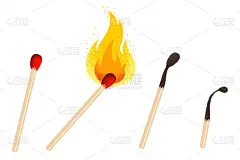 火柴,计算机图标,火焰,明亮,暗色,白色,红色,黑色,复古,发光