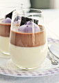 Chocolate & Lavender-Vanilla Bean Panna Cotta from Sweetapolita #赏味期限#