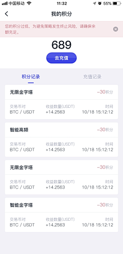 上树的碎花猪采集到APP—积分