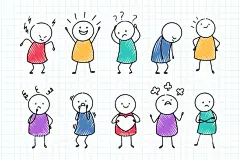 火柴人插画  - 源文件下载【酷图网】火柴人,小人,火柴人插画,火柴人图标,卡通小人,卡通火柴人,简笔画小人,小人简笔画,漫画小人