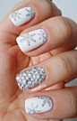 #圣诞节# #教程# #美甲# snowflake christmas - Winter Nail Art